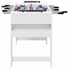 vidaXL Tavolo da Foosball Bianco 125 x 60,5 x 80 cm Legno multistrato