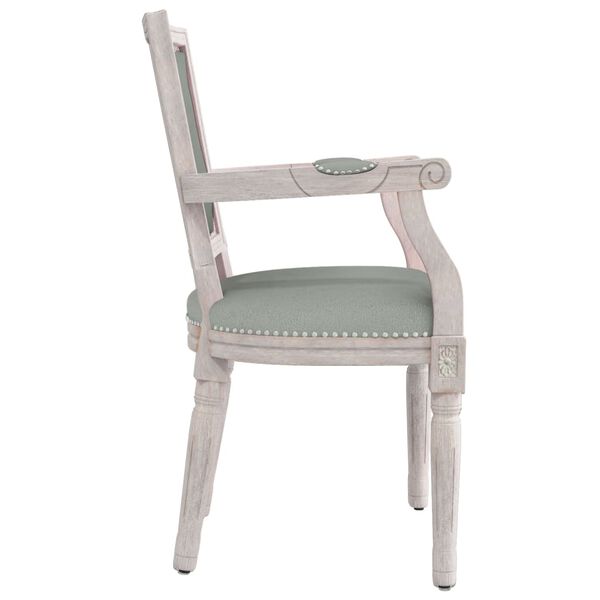 vidaXL Sedia da Pranzo Grigio Chiaro in Velluto