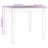 vidaXL Tavolo da Pranzo da Giardino 85x85x75 cm Legno Massello di Teak