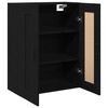 vidaXL Mobile a muro Rovere Nero 69,5 x 34 x 90 cm