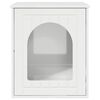 vidaXL Casa per Gatti Bianco Lucido 53 x 52 x 62 cm Legno multistrato