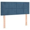 vidaXL Testiera a LED Blu Scuro 100x5x78/88 cm in Velluto