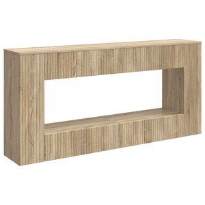 vidaXL Tavolo consolle Rigato Rovere Sonoma 155 x 29 x 74 cm