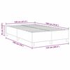 vidaXL Struttura letto piattaforma Crema 120 x 190 cm Tessuto