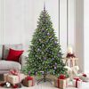 vidaXL Albero di Natale artificiale con 300 LED Verde 180 cm PE e PVC
