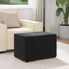 vidaXL Pouf Nero 61 x 41 x 40 cm Velluto e Legno Ingegnerizzato