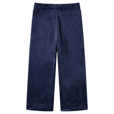 Pantaloni da Bambino in Velluto Blu Scuro 92