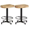 vidaXL Sgabelli da Bar 2 pz 52 cm in Legno Massello di Mango