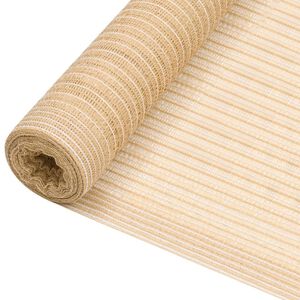 vidaXL Rete per Privacy Beige 1x10 m in HDPE 75 g/m&sup2;