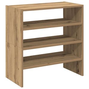 vidaXL Scarpiere 2 pz Impilabili Rovere Artigianale 60x30x30,5 cm