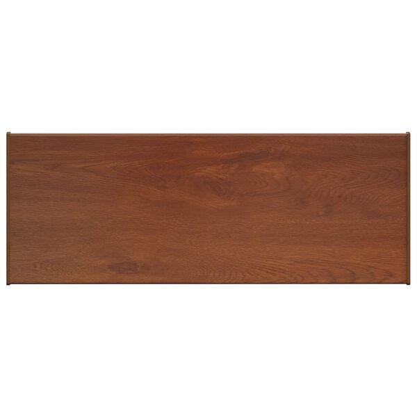 vidaXL Soglia della Finestra Legno Marrone 100 x 35 x 4,5 cm PVC