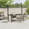 vidaXL Set da Pranzo per Giardino 5 pcs Grigio chiaro polyrattan