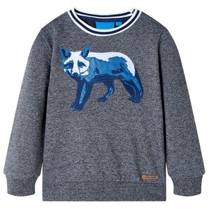 Felpa per Bambini Blu Marino M&eacute;lange 92