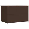 vidaXL Baule da Giardino Marrone 150x100x100 cm in Polyrattan