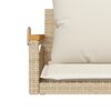 vidaXL Panchina a Dondolo con Cuscini Beige 63x62x40 cm in Polyrattan