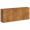 vidaXL Fioriera Arrugginita 200x40x80 cm in Acciaio Corten