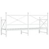 vidaXL Divano Letto Estraibile senza Materasso Bianco 90x190cm Acciaio
