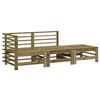 vidaXL Set Salotto da Giardino 3 pz in Legno Impregnato di Pino