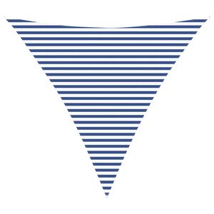 vidaXL Vela da ombra solare Blu e Bianco 4,5 x 4,5 x 4,5 m