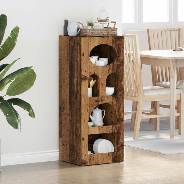 vidaXL Credenza Legno vecchio 40 x 35 x 100,5 cm Legno multistrato