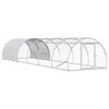 vidaXL Pollaio Argento 600 x 150 x 100 cm Acciaio zincato