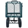 vidaXL Carrello a Mano da Giardino Verde 350 kg