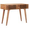 vidaXL Scrivania Fatta a Mano Marrone Teak 100 x 48 x 76 cm