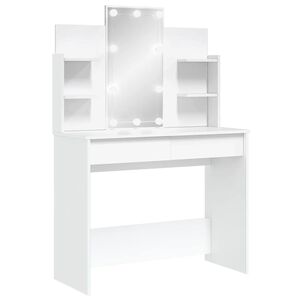 vidaXL Toeletta con Luci LED Bianco 96x40x142 cm