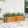 vidaXL Fioriera da Giardino 110x30x27,5 cm in Legno Massello di Acacia