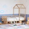 vidaXL Dormeuse con Tetto 90x190 cm in Legno Massello di Pino