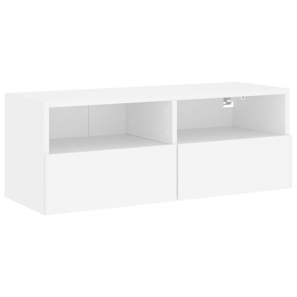 vidaXL Mobile TV a Parete Bianco 80x30x30 cm in Legno Multistrato