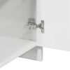 vidaXL Comodini 2 pz Bianco Lucido 45x34x44,5 cm in Truciolato