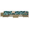vidaXL Set Divani da Giardino 9 pz in Legno Impregnato di Pino