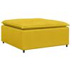 vidaXL Modulo Poggiapiedi Divano Modulare Giallo 100x100x48 cm