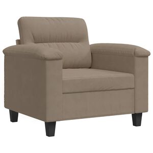 vidaXL Poltrona Tortora 60 cm in Microfibra