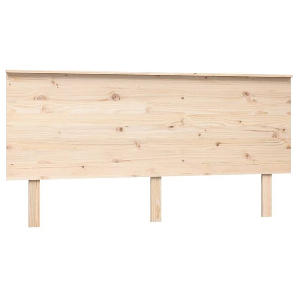 vidaXL Testiera per Letto 164x6x82,5 cm Legno Massello di Pino