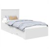 vidaXL Struttura del letto Bianco 90 x 190 cm Legno ingegnerizzato