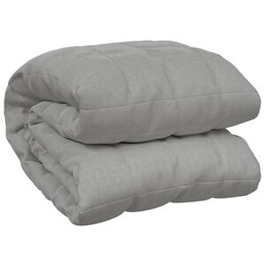 vidaXL Coperta Ponderata Grigia 152x203 cm 11 kg Tessuto