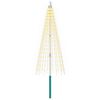 vidaXL Luci per albero di Natale con picchetti e asta per bandiera