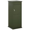 vidaXL cassetta postalepastkastei Verde Oliva 40 x 40 x 100 cm