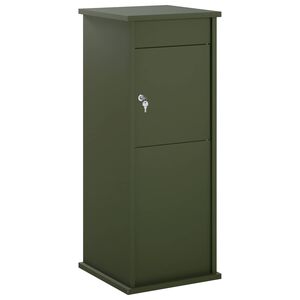 vidaXL cassetta postalepastkastei Verde Oliva 40 x 40 x 100 cm