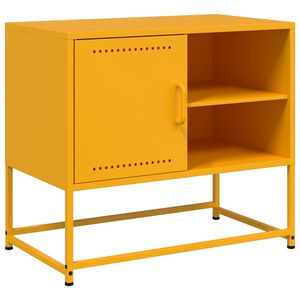 vidaXL Mobile TV Giallo Senape 68x39x60,5 cm in Acciaio