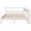 vidaXL Letto Libreria senza Materasso Bianco 150x200 cm Legno di Pino