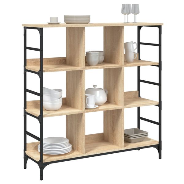 vidaXL Credenza Rovere Sonoma 102x32x103,5 cm in Legno Multistrato