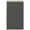 vidaXL Panca Porta Scarpe con Cuscino Grigia 104x30x49cm Multistrato