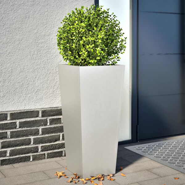 vidaXL Fioriere da Giardino 2 pz 35x35x75 cm in Acciaio Inox