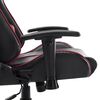 vidaXL Sedia da Gaming Nera e Rosso Vino in Similpelle