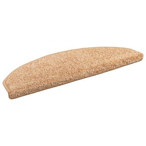 vidaXL Tappetini per scale autoadesivi 15 pz 80 x 24,5 x 3,5 cm Oro