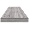 vidaXL Mensole Parete 4pz Grigio Sonoma 100x10x1,5cm Legno Multistrato