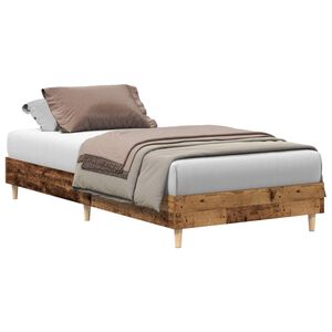 vidaXL Struttura del letto Legno antico 80 x 200 cm